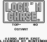 Lock'n Chase (Japan, USA) Title Screen